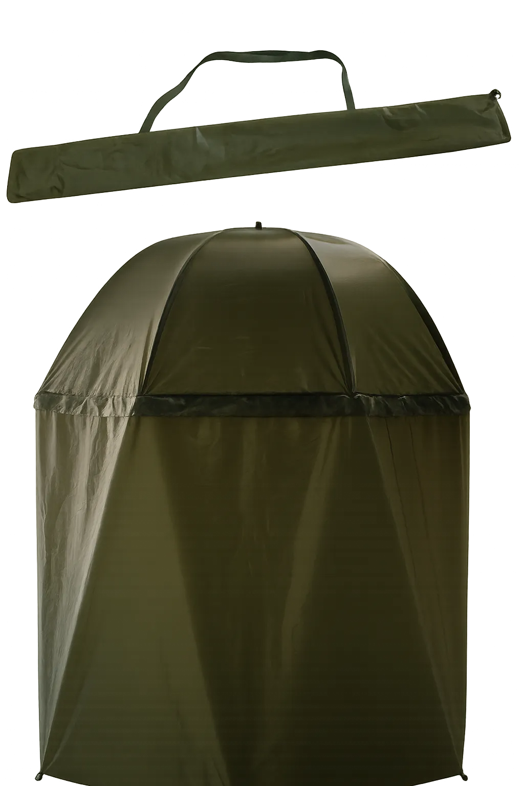 Lightweight Half Umbrella - Trade Import Wind-Resistant Design for Tackle Shops