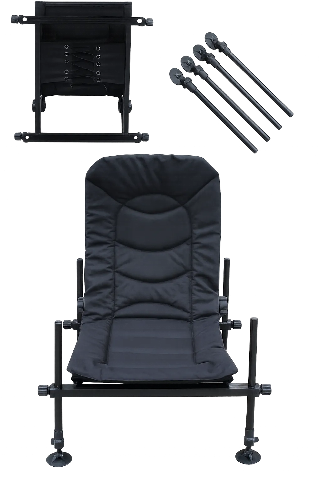 Fishing chair boxed and labeled for Amazon FBA shipping with FNSKU barcode