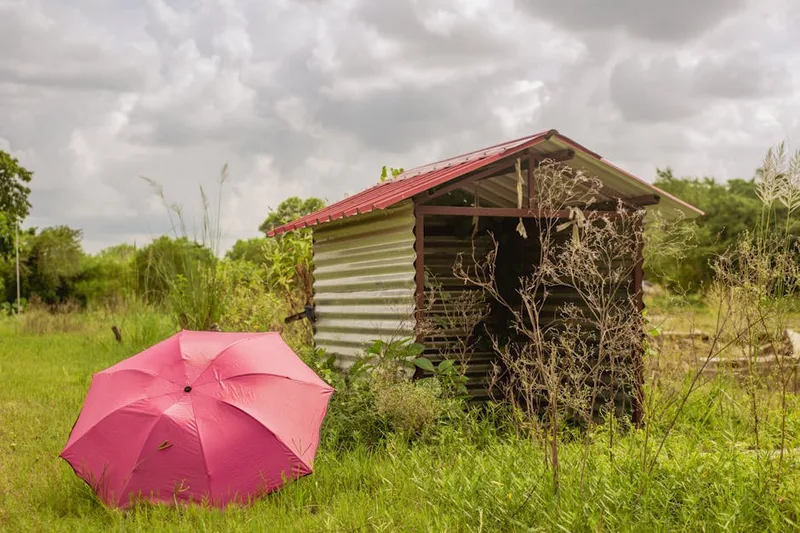 angling umbrella shelter ,  photo from Pexels